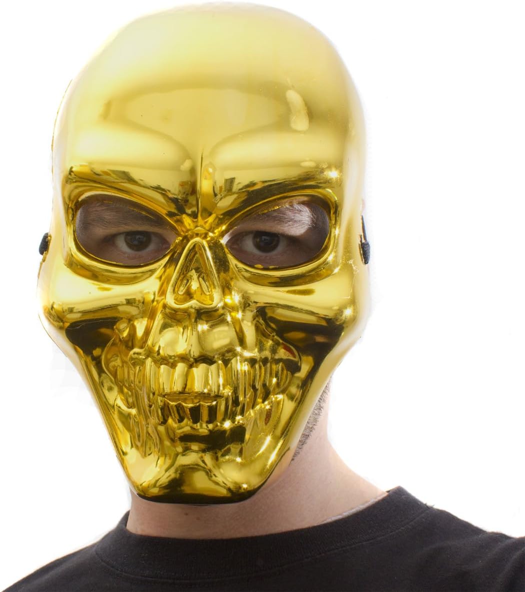 Skelettmaske Gold Hauptbild #Farbe_Gold