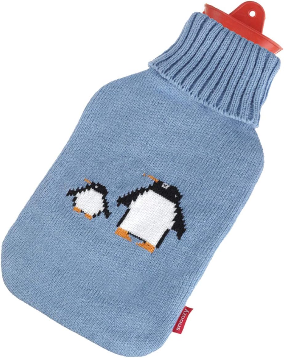 Snoozy 2L Wärmflasche mit Pinguin-Bezug – Kuschelig & Warm
