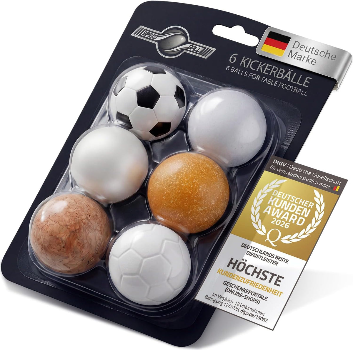 12er Set Profi Kickerbälle - 35mm Tischfußball-Bälle für Kickertische #Anzahl_6
