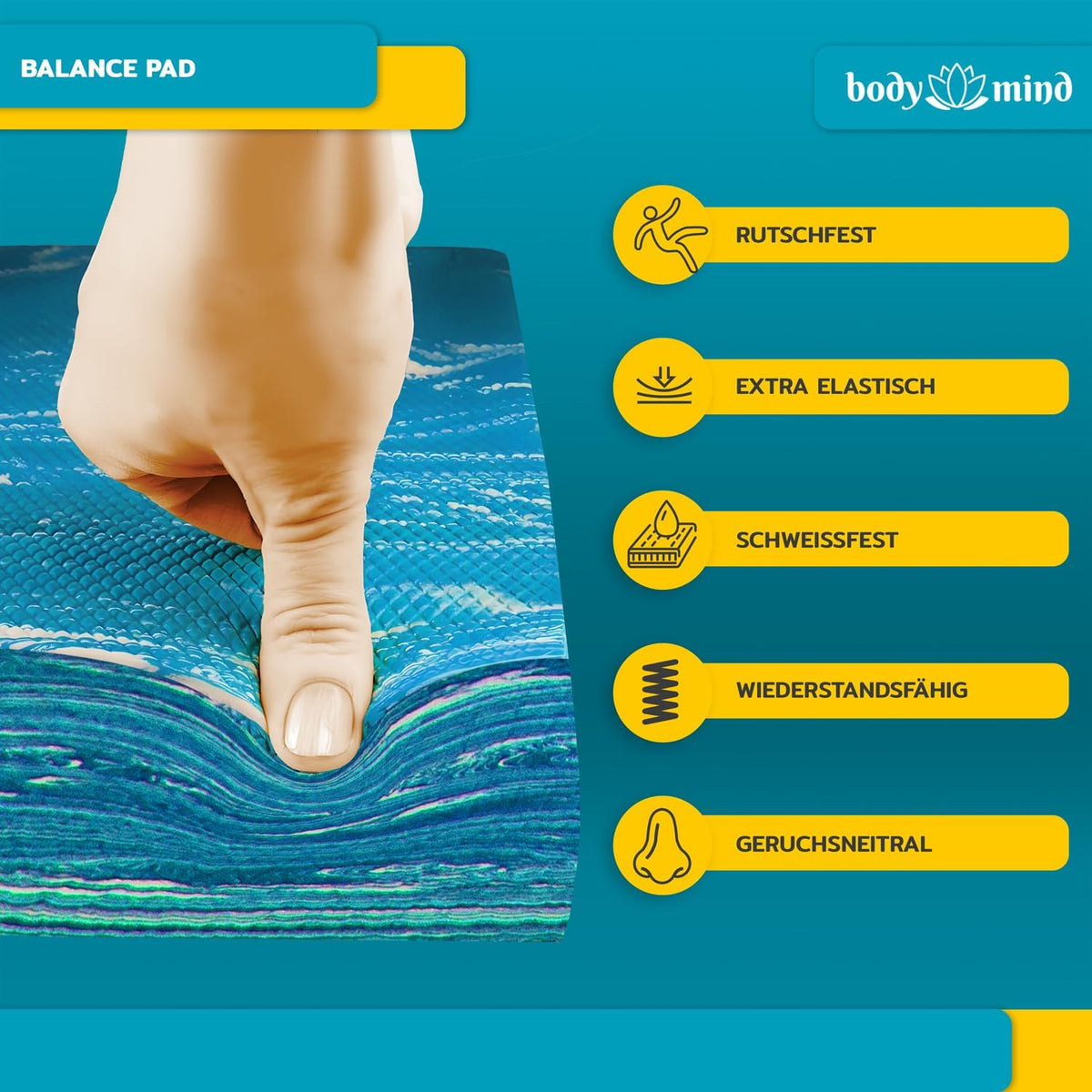 Balance-Pad Blau – Detail 4 #Farbe_Blau