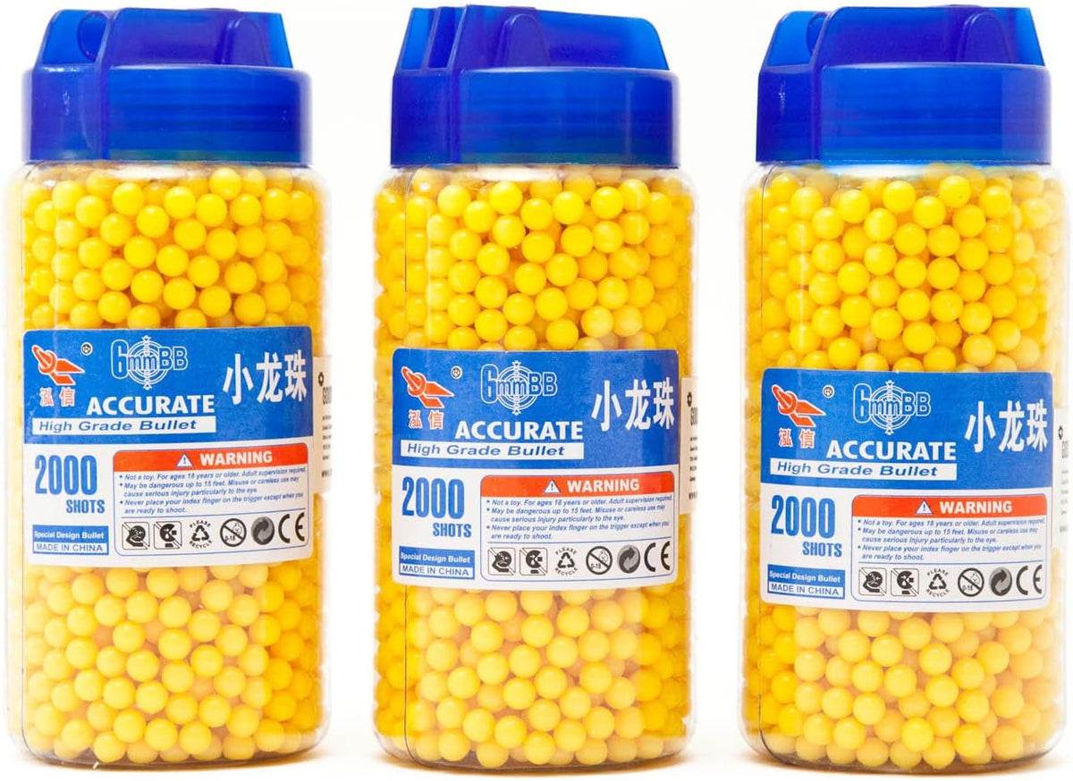 Softair Munition 6mm 0.12g – 2000 BB-Kugeln mit Speedloader #Variante_3er Set