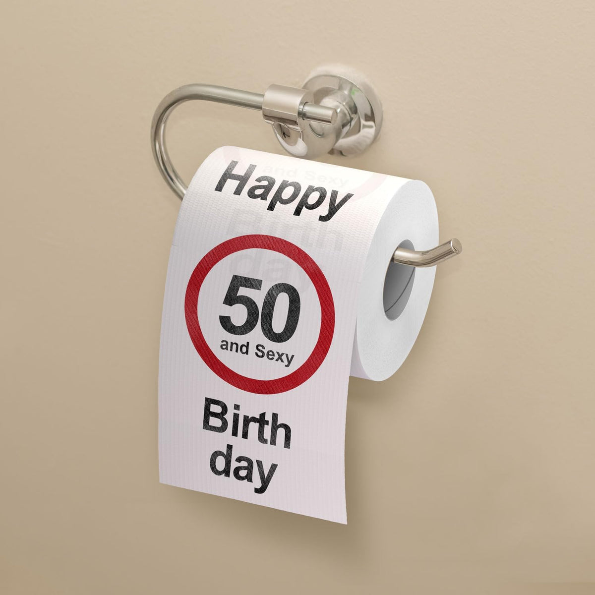 Klopapier 50. Geburtstag - Lustiges Toilettenpapier Scherzartikel