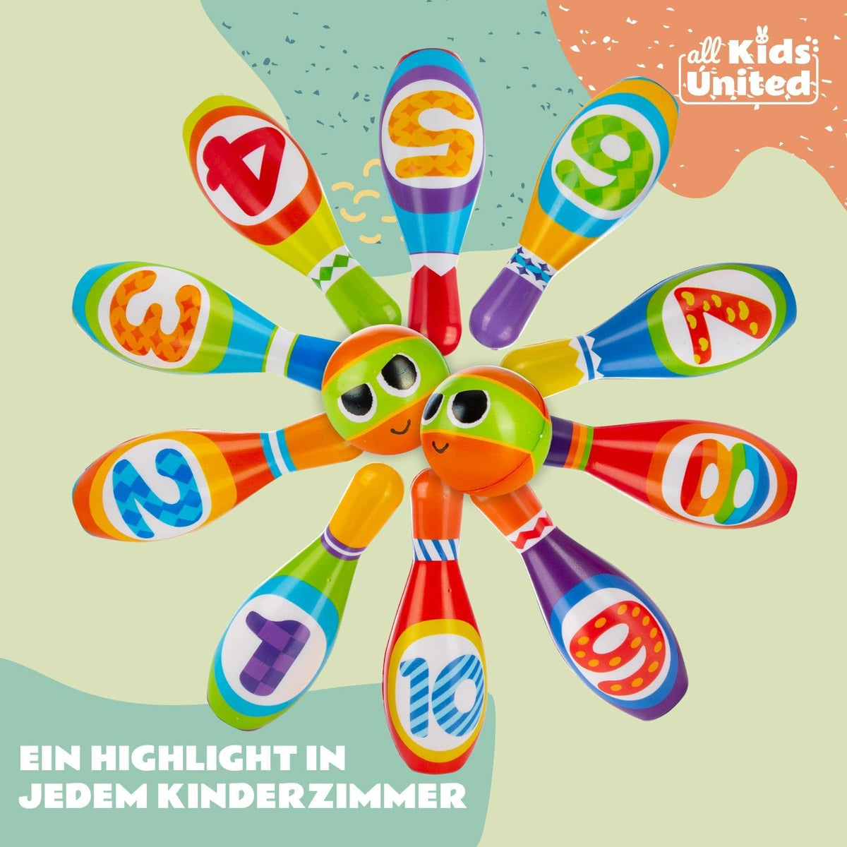 Bowling-Set Kinder 10er Set – Bild 3 #Variante_10er Set