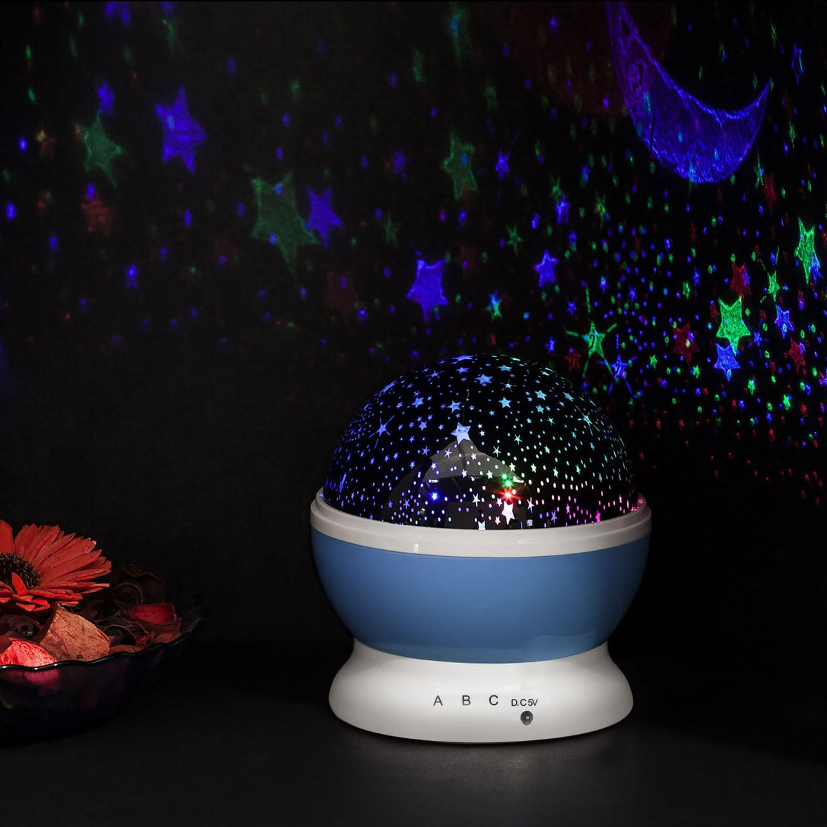 LED Sternenhimmel Projektor - Nachtlicht für Kinder - Einschlafhilfe #Farbe_Violett