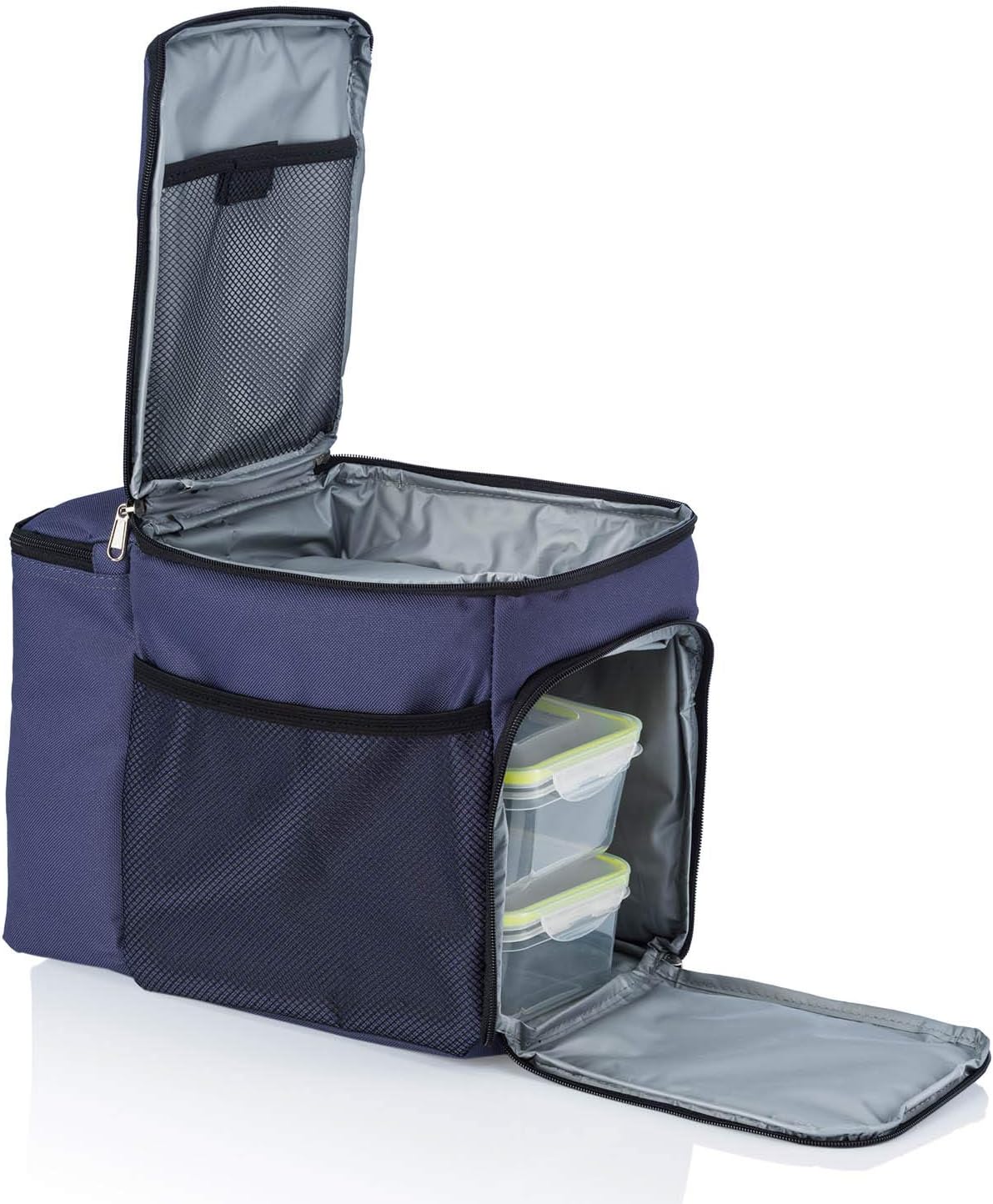 Dimono Kühltasche 15L Set inkl. 3 Frischhaltedosen #Farbe_Blau