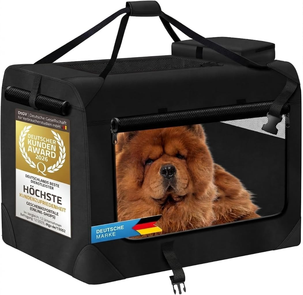 Hundetransportbox Hundebox faltbar fürs Auto - Hunde Box