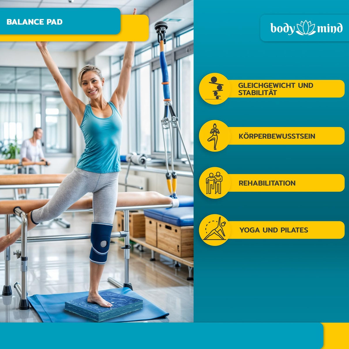 Balance-Pad Blau – Detail 3 #Farbe_Blau