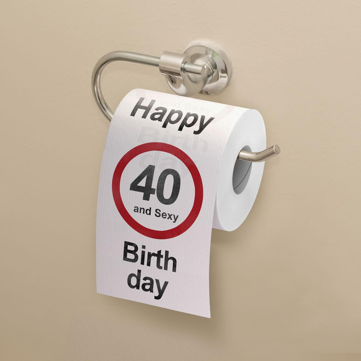 Lustiges Toilettenpapier zum 40. Geburtstag - Witziges Geschenk