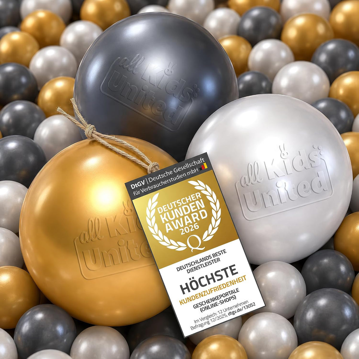 Bällebad-Bälle Gold/Weiß/Silber #Farbe_Gold/Weiß/Silber