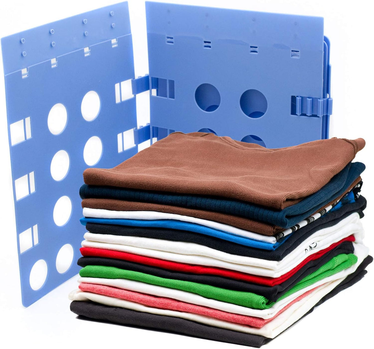 Flip&Fold Wäschefaltbrett - Profi Falthilfe für T-Shirts & Hemden #Variante_Blau