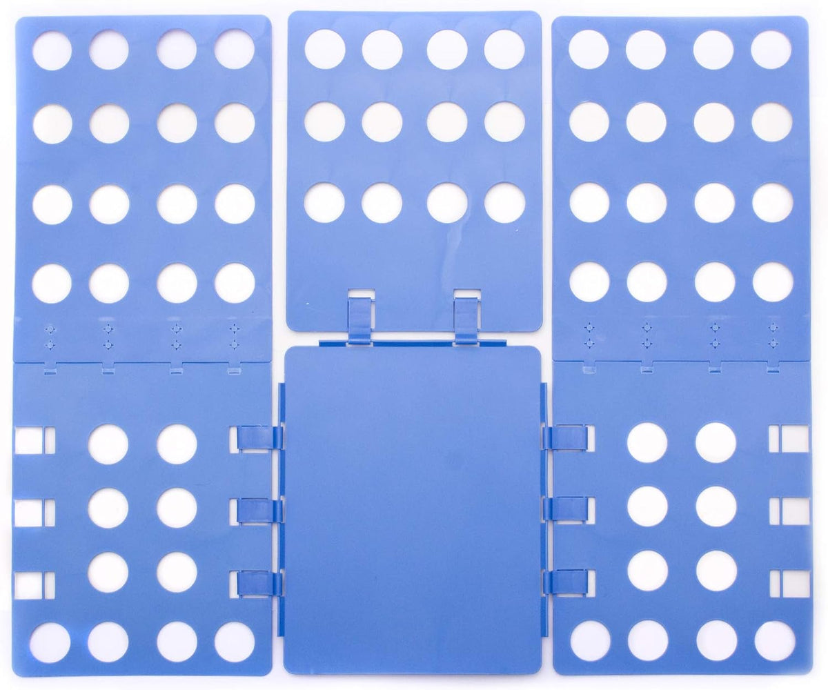 Flip&Fold Wäschefaltbrett - Profi Falthilfe für T-Shirts & Hemden #Variante_Blau