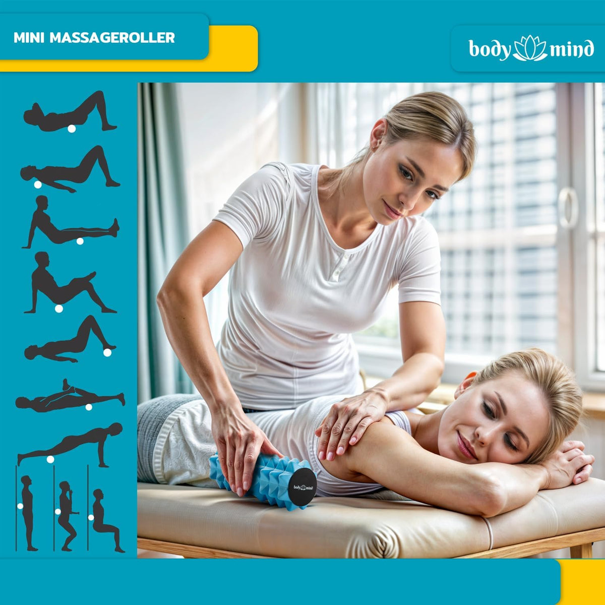 Body & Mind Mini-Faszienrolle – Blau #Farbe_Blau