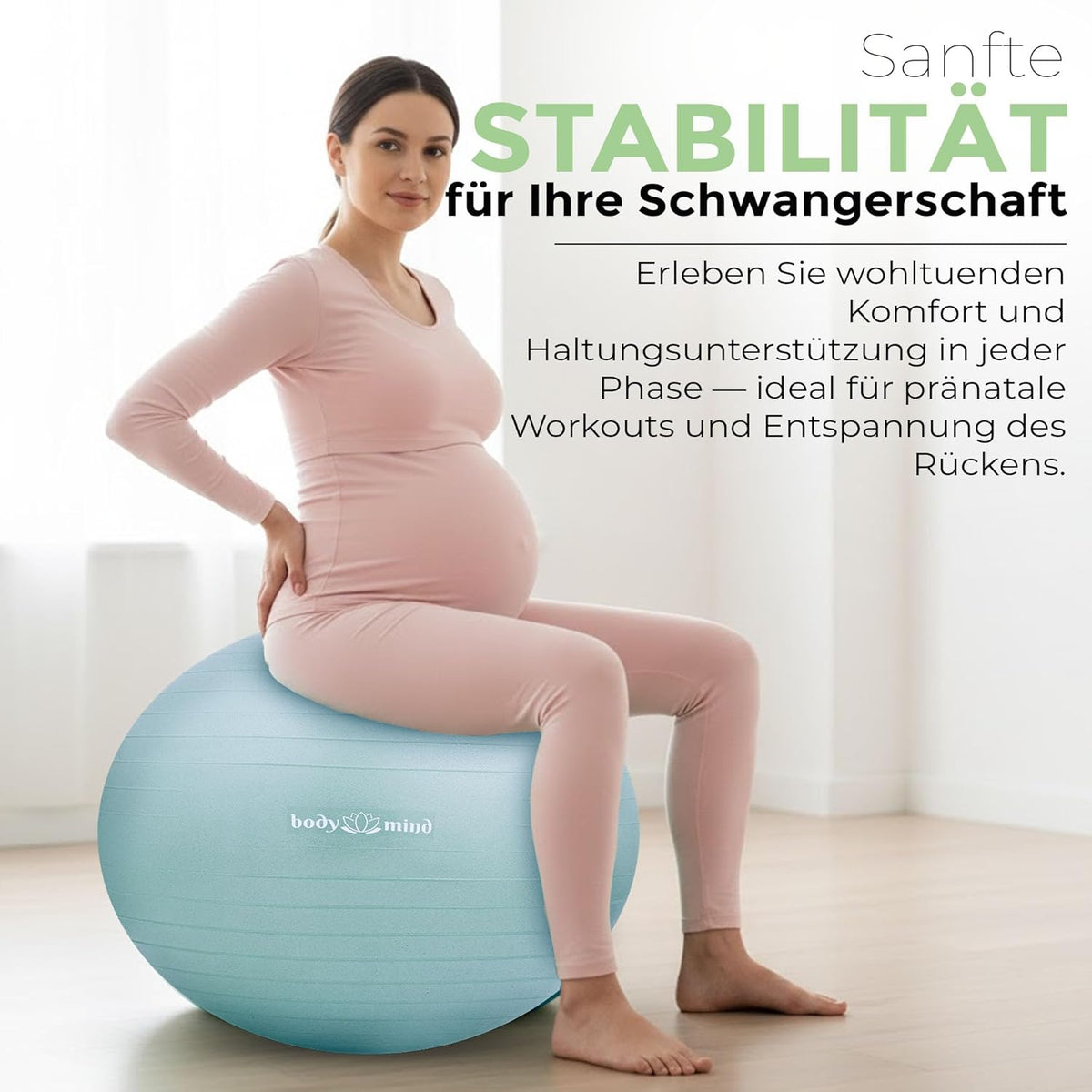 Body & Mind Gymnastikball Blau Detailbild #Farbe_Blau