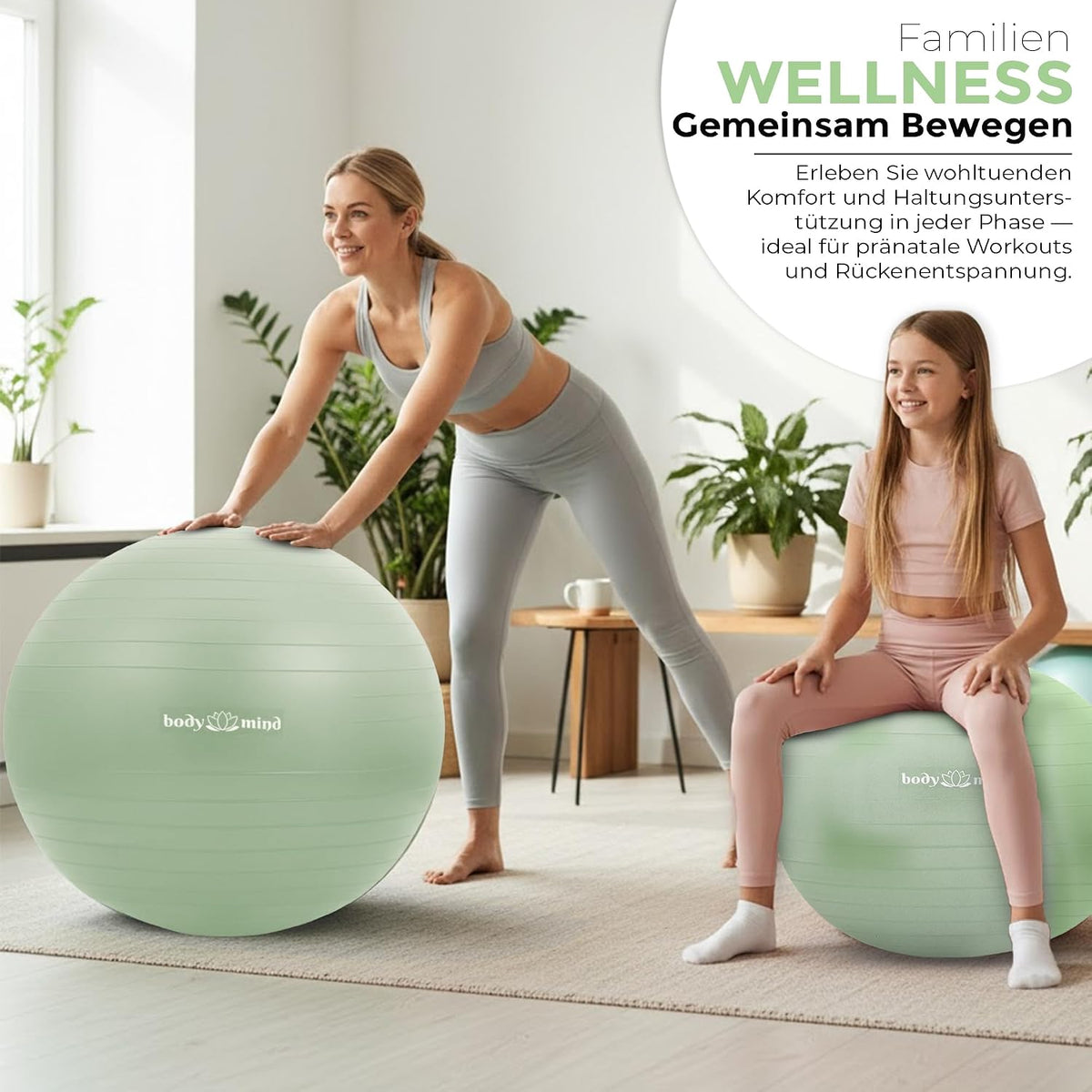 Body & Mind Gymnastikball Grün Detailbild #Farbe_Grün