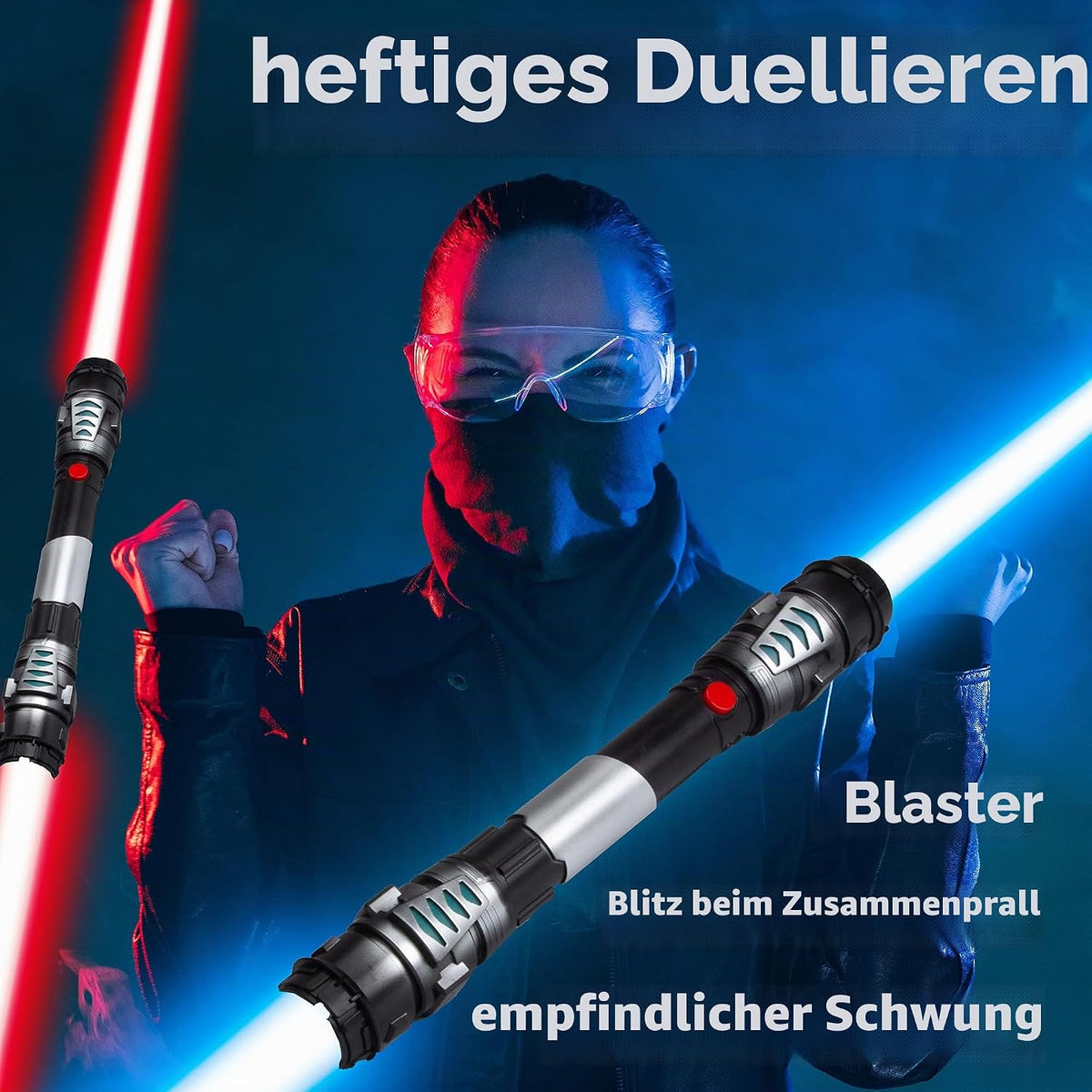 XXL Doppel-Lichtschwert gemischtes, farbloses oder veraltetes Motiv #ausschluss