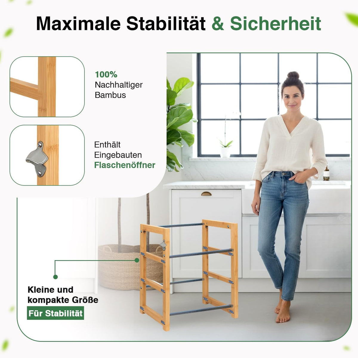 Bambus Getränkekistenregal #Variante_2 Kästen
