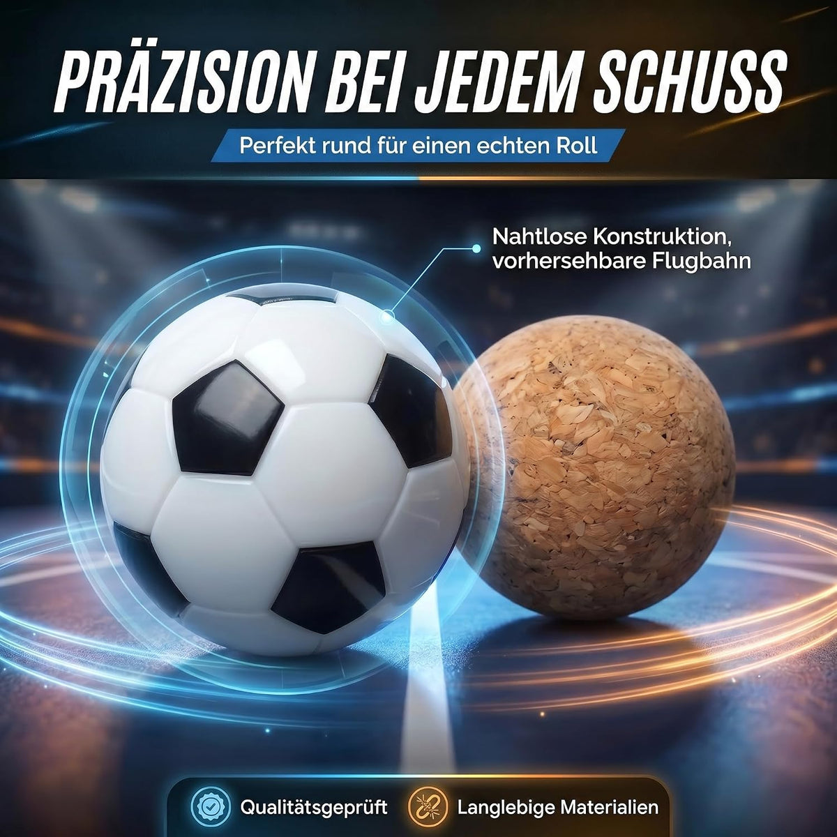 12er Set Profi Kickerbälle - 35mm Tischfußball-Bälle für Kickertische #Anzahl_12