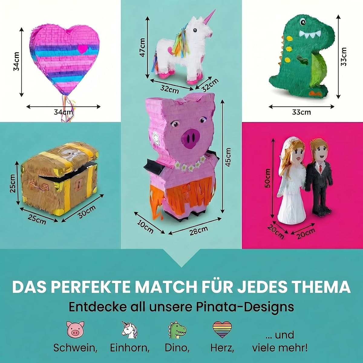 Dinosaurier Pinata für Kindergeburtstag - Deko-Highlight