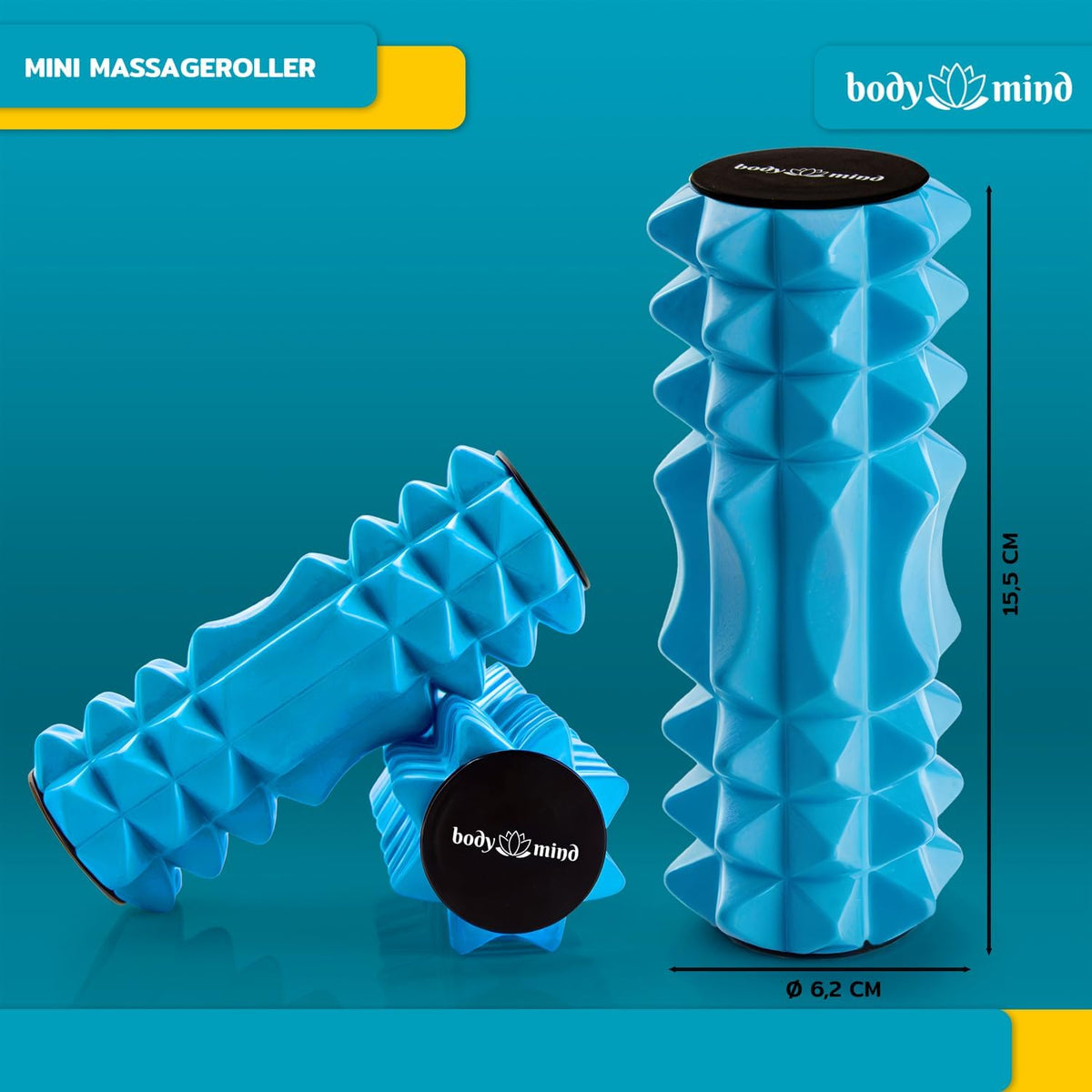 Body & Mind Mini-Faszienrolle – Blau #Farbe_Blau
