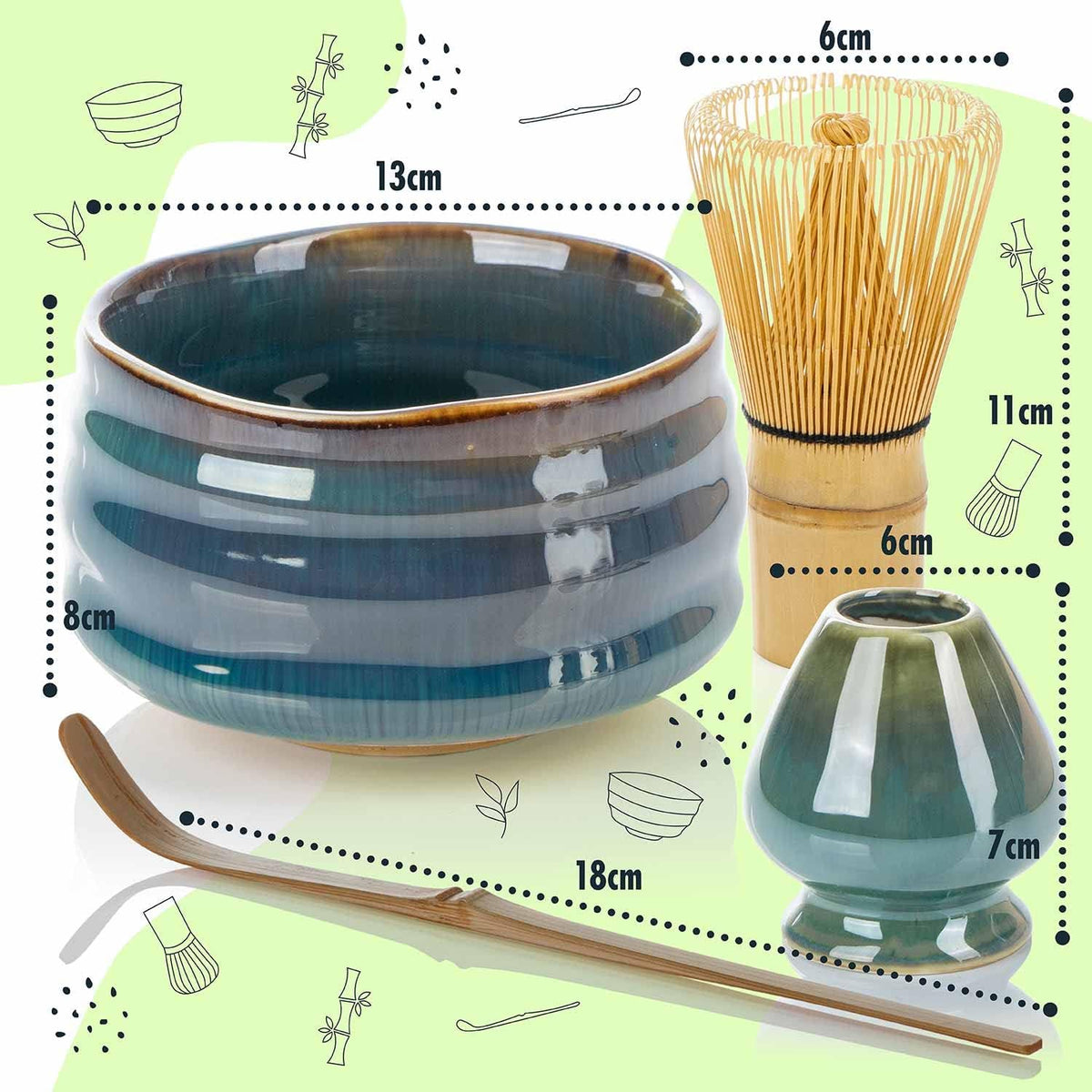 Luxus Matcha Tee-Set Deluxe - Traditionelles Teezeremonie-Set #Variante_Deluxe Set