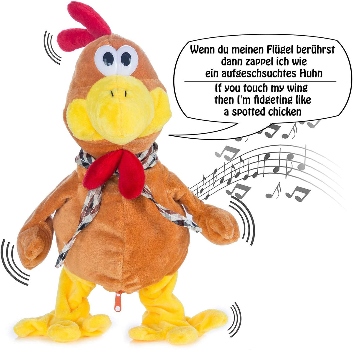 Tanzendes Plüsch-Huhn mit Musik – Lustiges Stofftier für Kinder