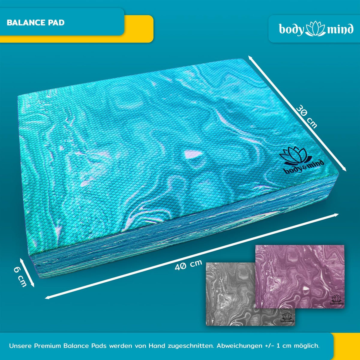 Balance-Pad Blau – Detail 7 #Farbe_Blau