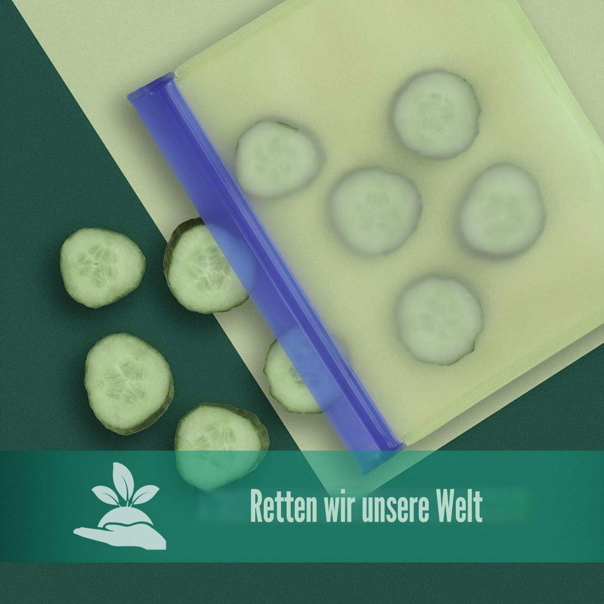 3er Set Wiederverwendbare Silikonbeutel - Auslaufsicher & Robust #Variante_15er Set