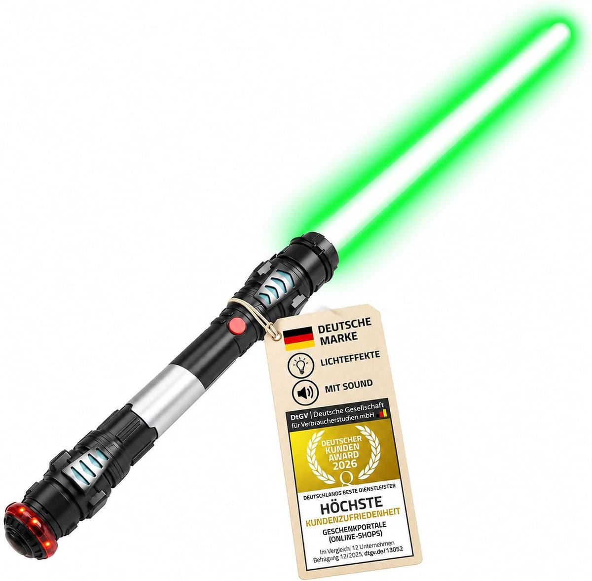 Grünes Lichtschwert 108 cm mit Sound und Vibration #Farbe_Grün