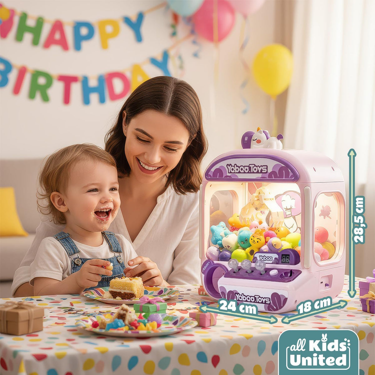 Deluxe Süßigkeiten Greifautomat - Candy Grabber Supreme #Variante_Einhorn