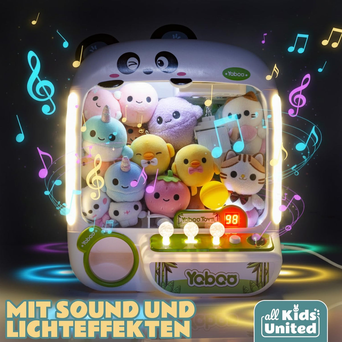 Deluxe Süßigkeiten Greifautomat - Candy Grabber Supreme #Variante_Panda