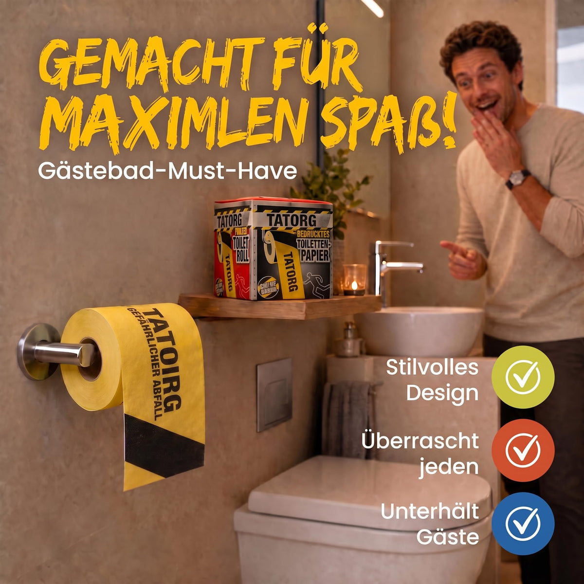Notfall-Toilettenpapier - Witziges Geschenk & Scherzartikel – PT05