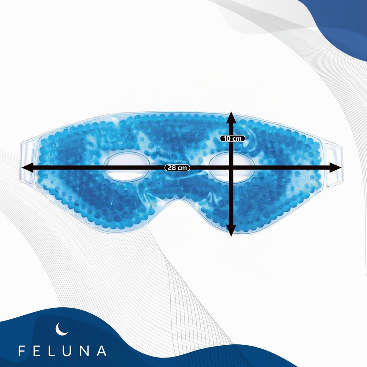 Feluna Gel-Augenmaske – Kühlmaske gegen Migräne & Schwellungen – PT05