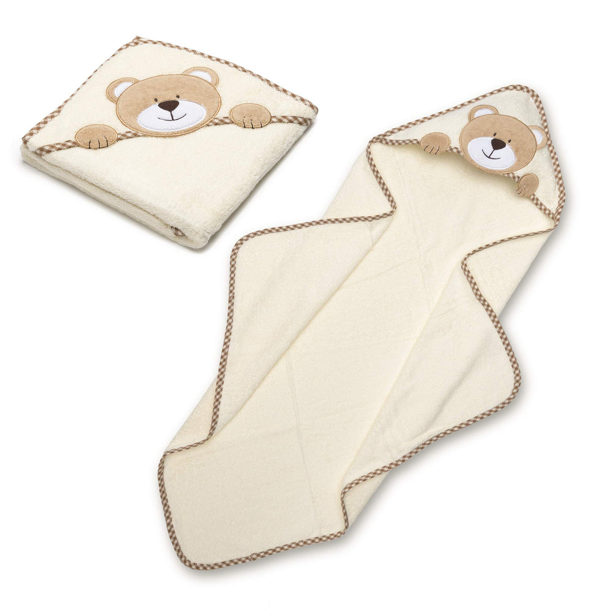 all Kids United Baby Kapuzenhandtuch – 100% Baumwolle Affen-Design – PT04