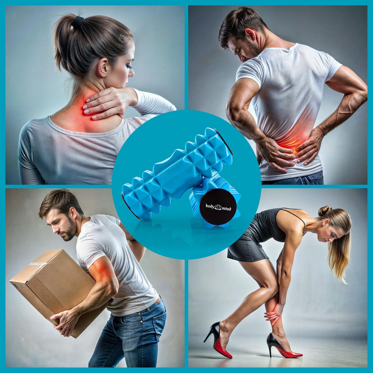 Body & Mind Mini-Faszienrolle – Blau #Farbe_Blau