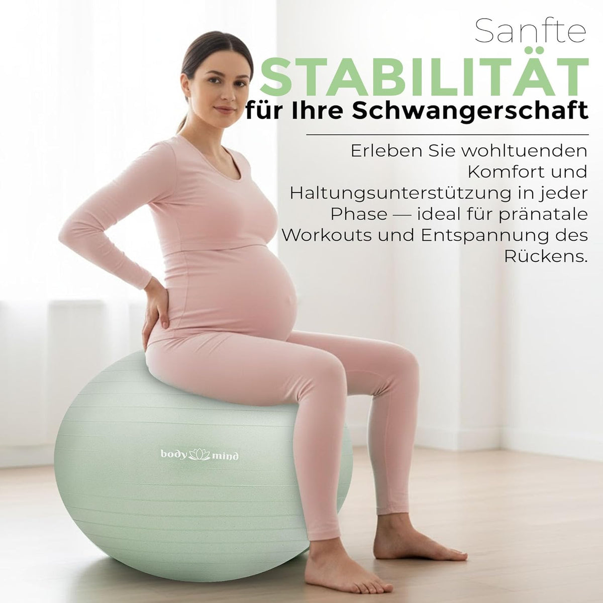 Body & Mind Gymnastikball Grün Detailbild #Farbe_Grün
