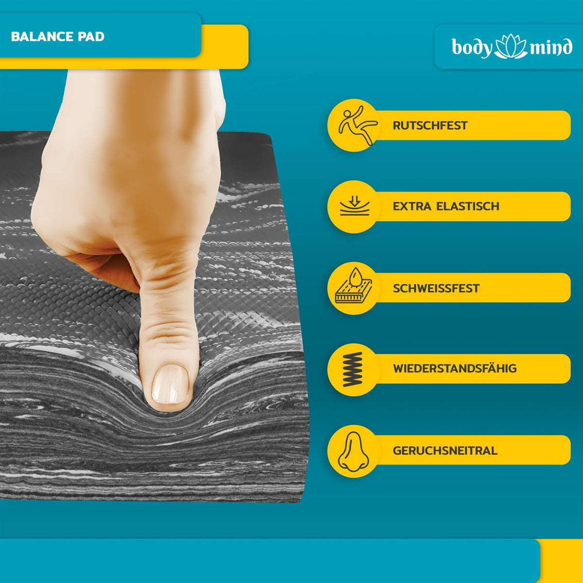 Balance-Pad Grau – Detail 4 #Farbe_Grau