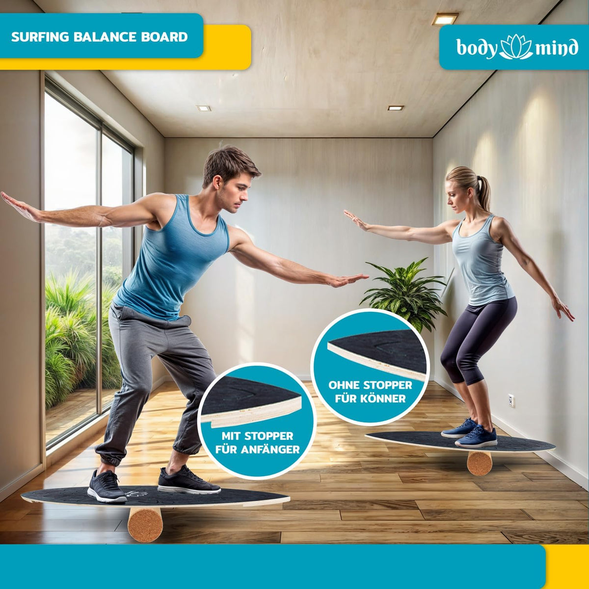 Balance-Board Surfbrett Light Waves Produktbild 13 #Farbe_Light Waves