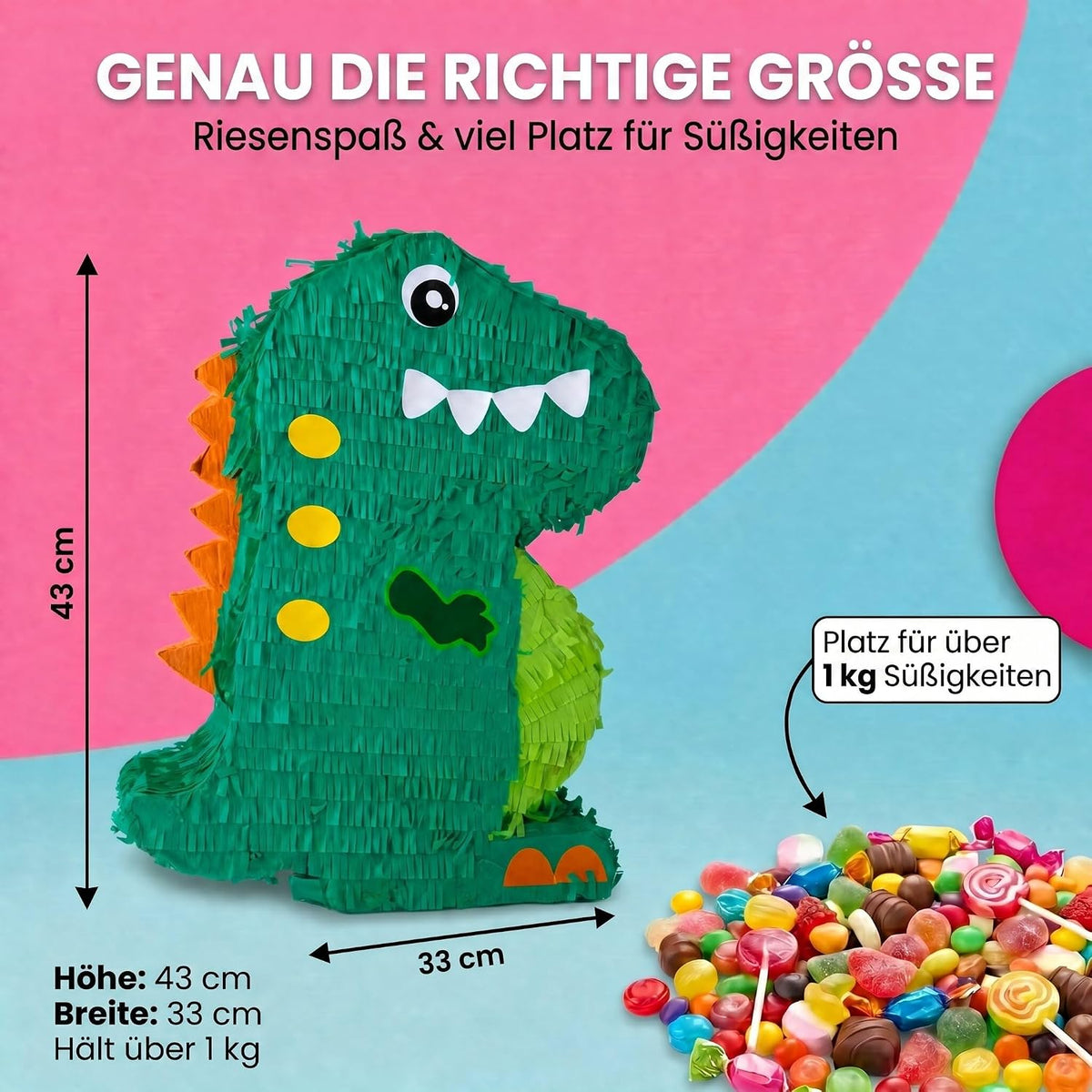 Dinosaurier Pinata für Kindergeburtstag - Deko-Highlight