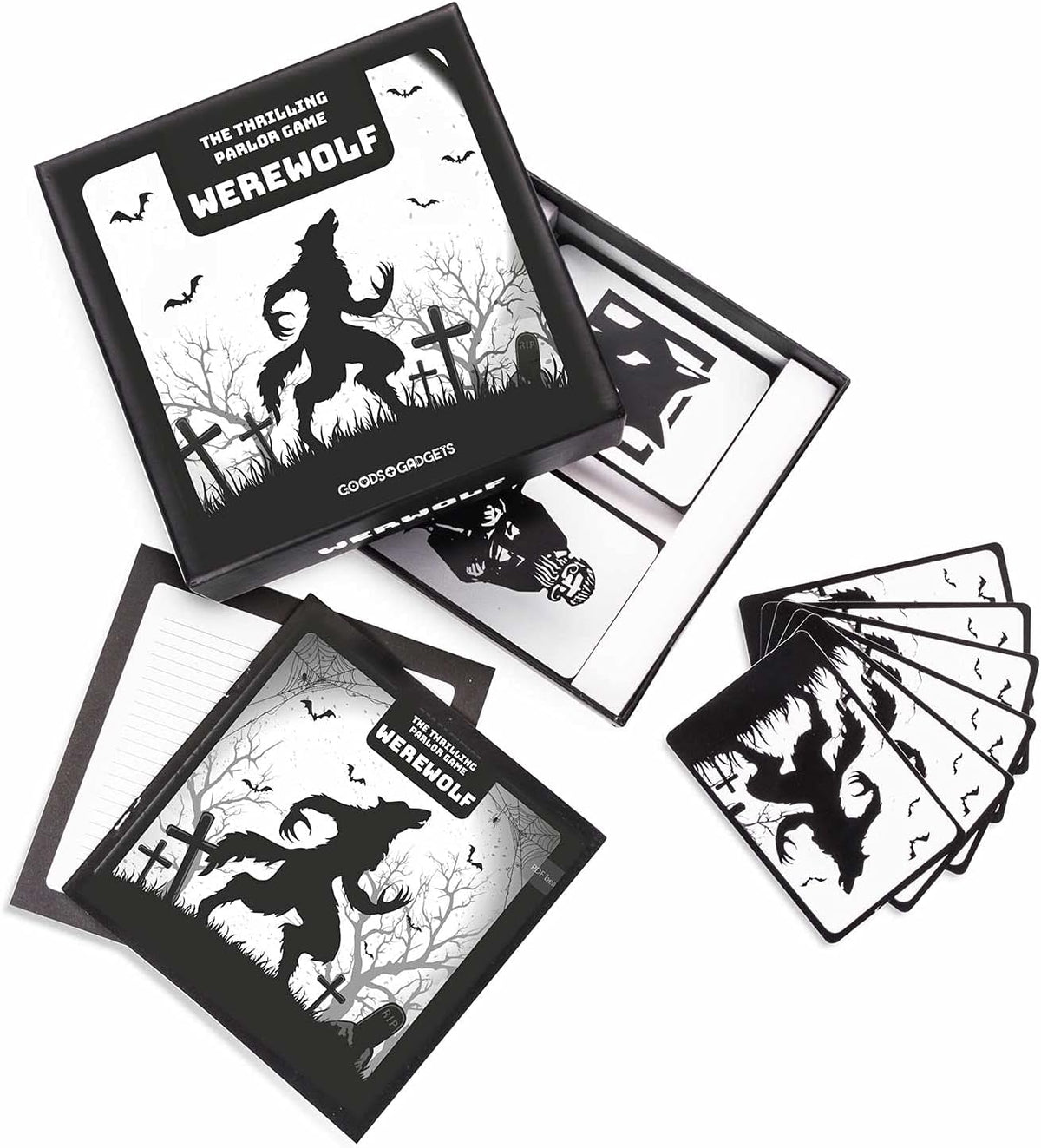 Werwolf Deluxe Edition - Gesellschaftsspiel für große Gruppen