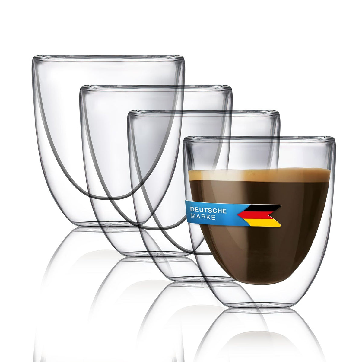 Dimono 6er Set Doppelwandige Espressogläser 80ml – Thermo-Design #Anzahl_4