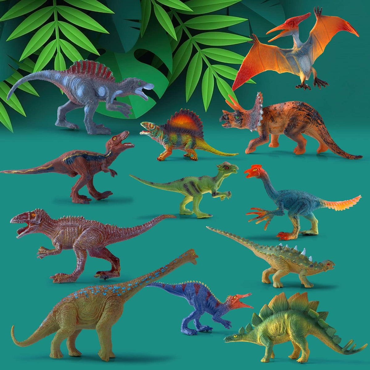 Dino Spiel-Set mit Spielmatte & Box - Robustes Kinder-Geschenk #Variante_Spielzeugbox