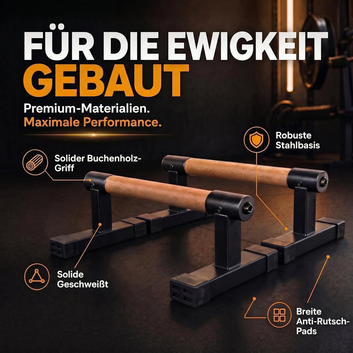 Parallettes Holz-Liegestützgriffe Elite – Bild 3 #Variante_Elite
