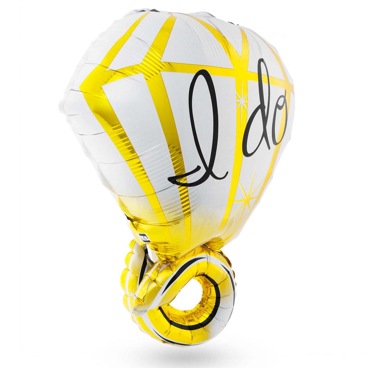 hochzeitsdekoration-ringe-heliumballons #Farbe_Gold