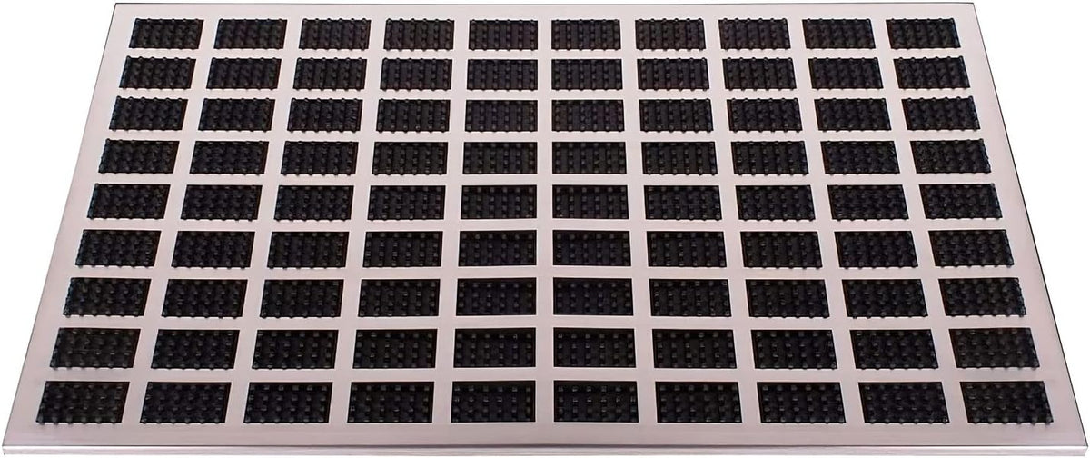 Luxus Edelstahl-Optik Fußmatte – 60x40 cm, rutschfest & langlebig