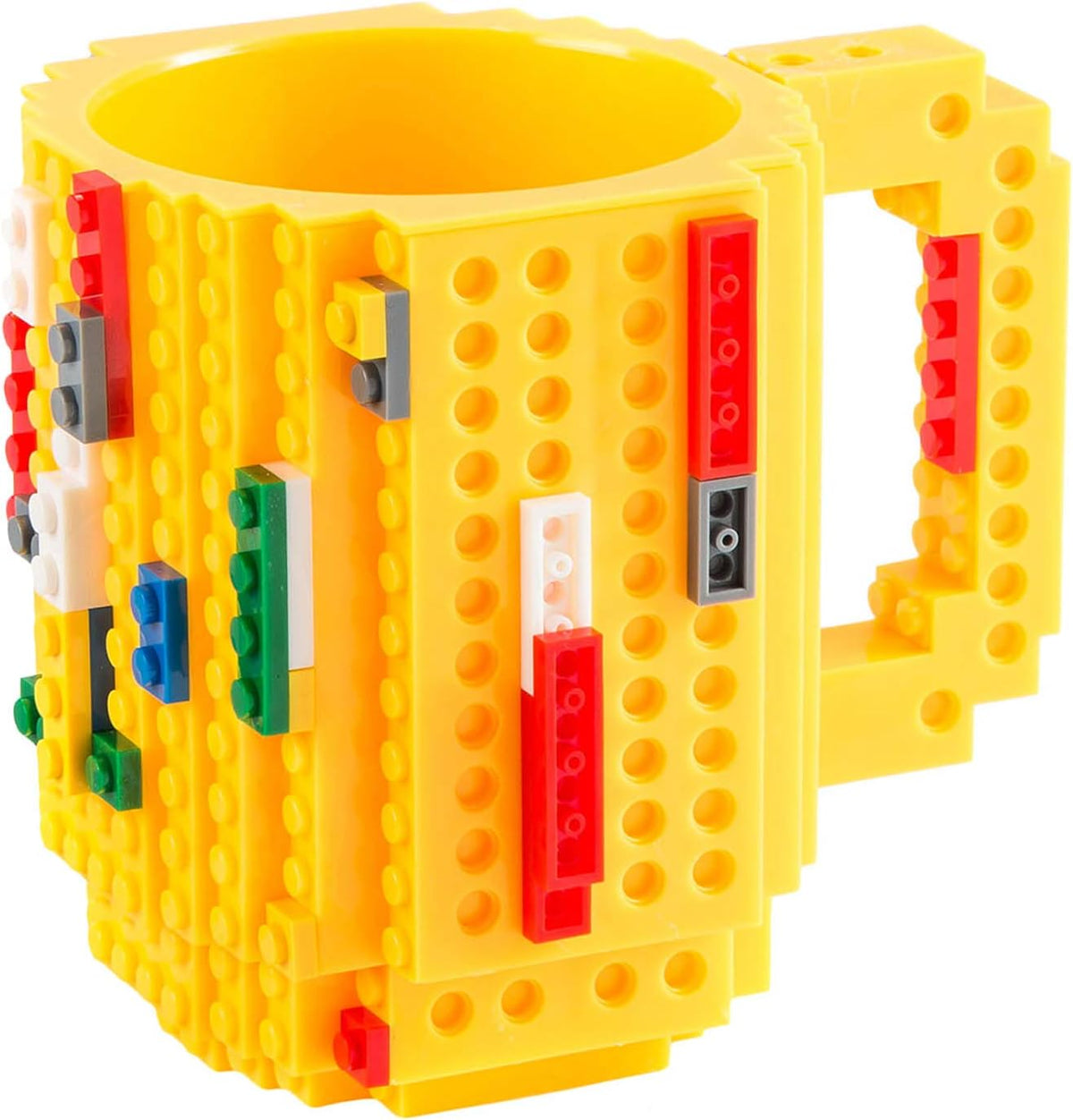 Brick Mug - Bausteine-Kaffeetasse 350ml - Kompatibler DIY Becher #Farbe_Gelb