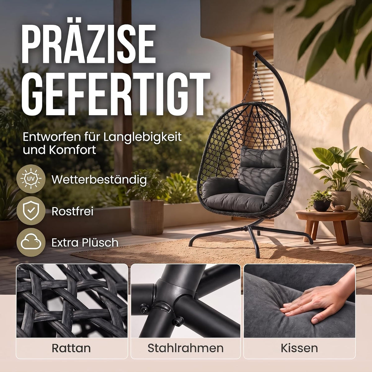 Schwebeliege Grau – Produktansicht 6 #Farbe_Grau