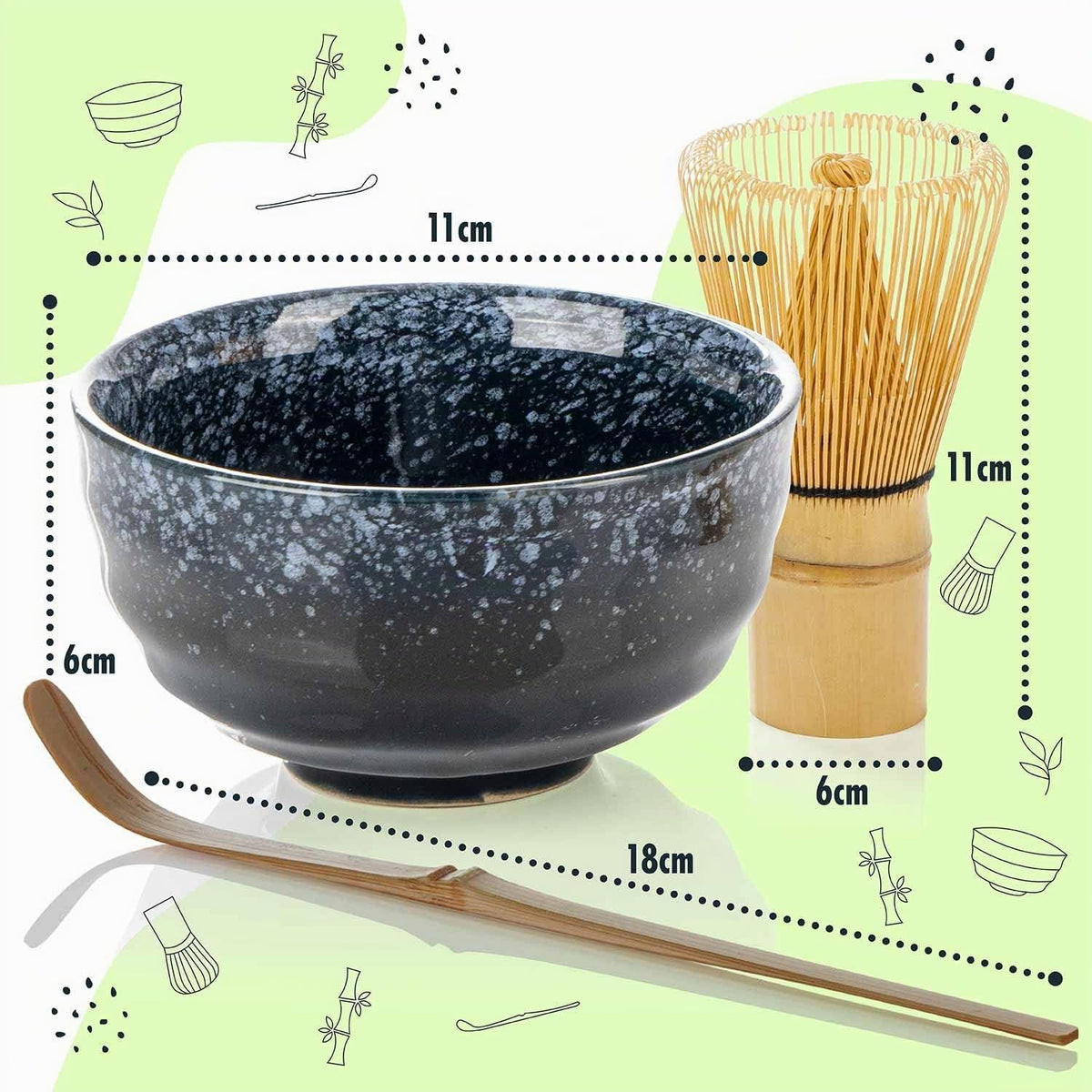 Luxus Matcha Tee-Set Deluxe - Traditionelles Teezeremonie-Set #Variante_Tee Set