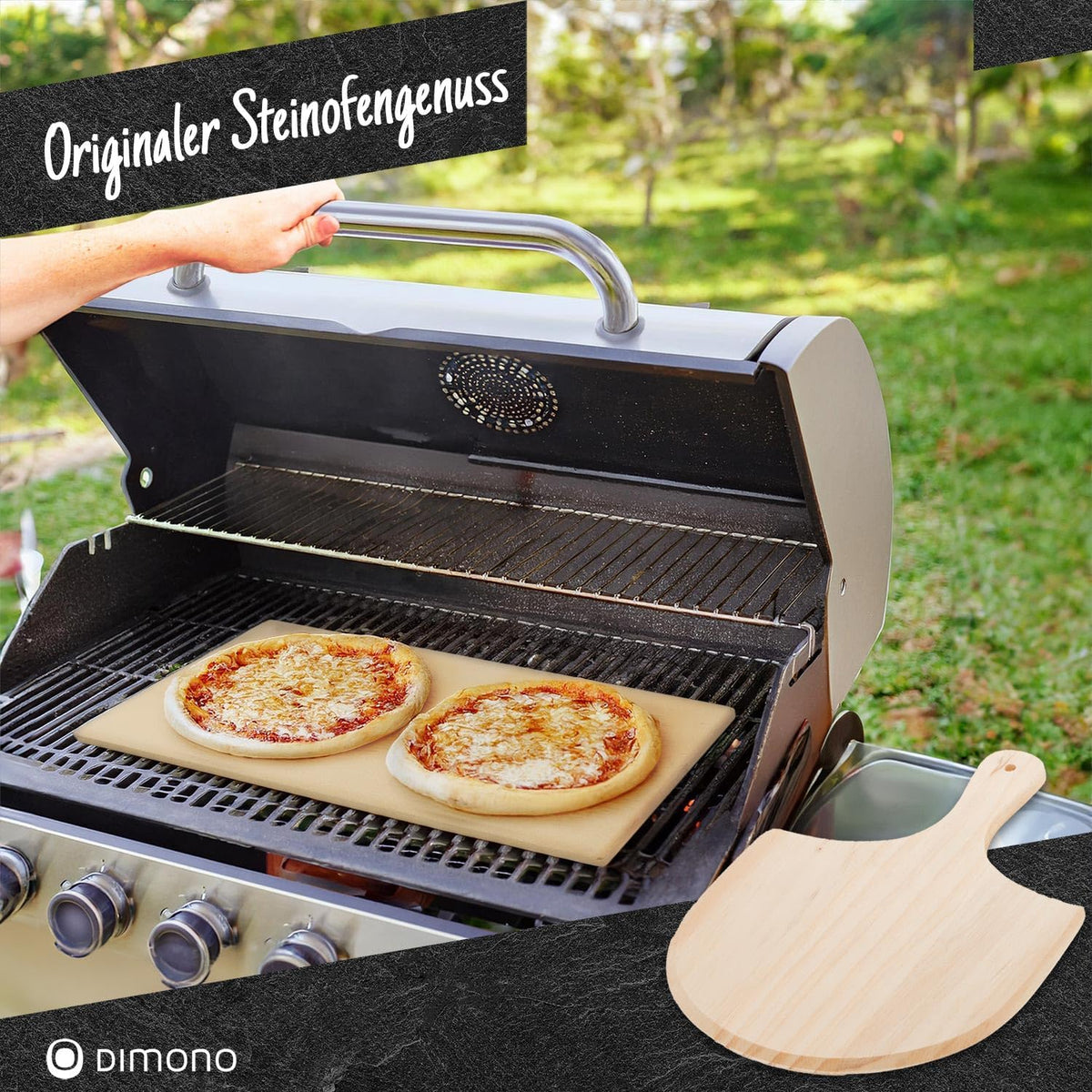 Pizzastein für Backofen & Gasgrill #Variante_Premium Set