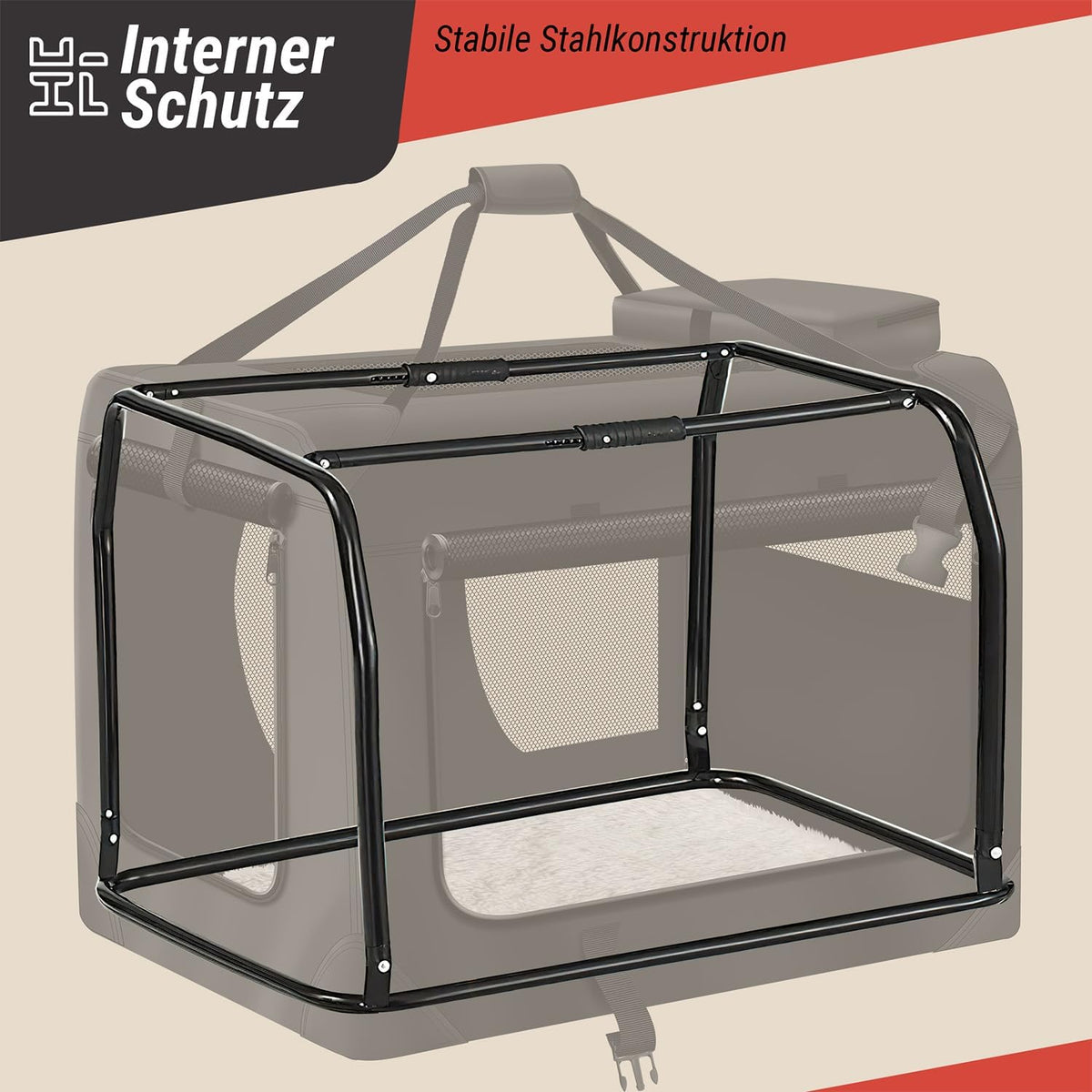 Hundetransportbox Hundebox faltbar fürs Auto - Hunde Box