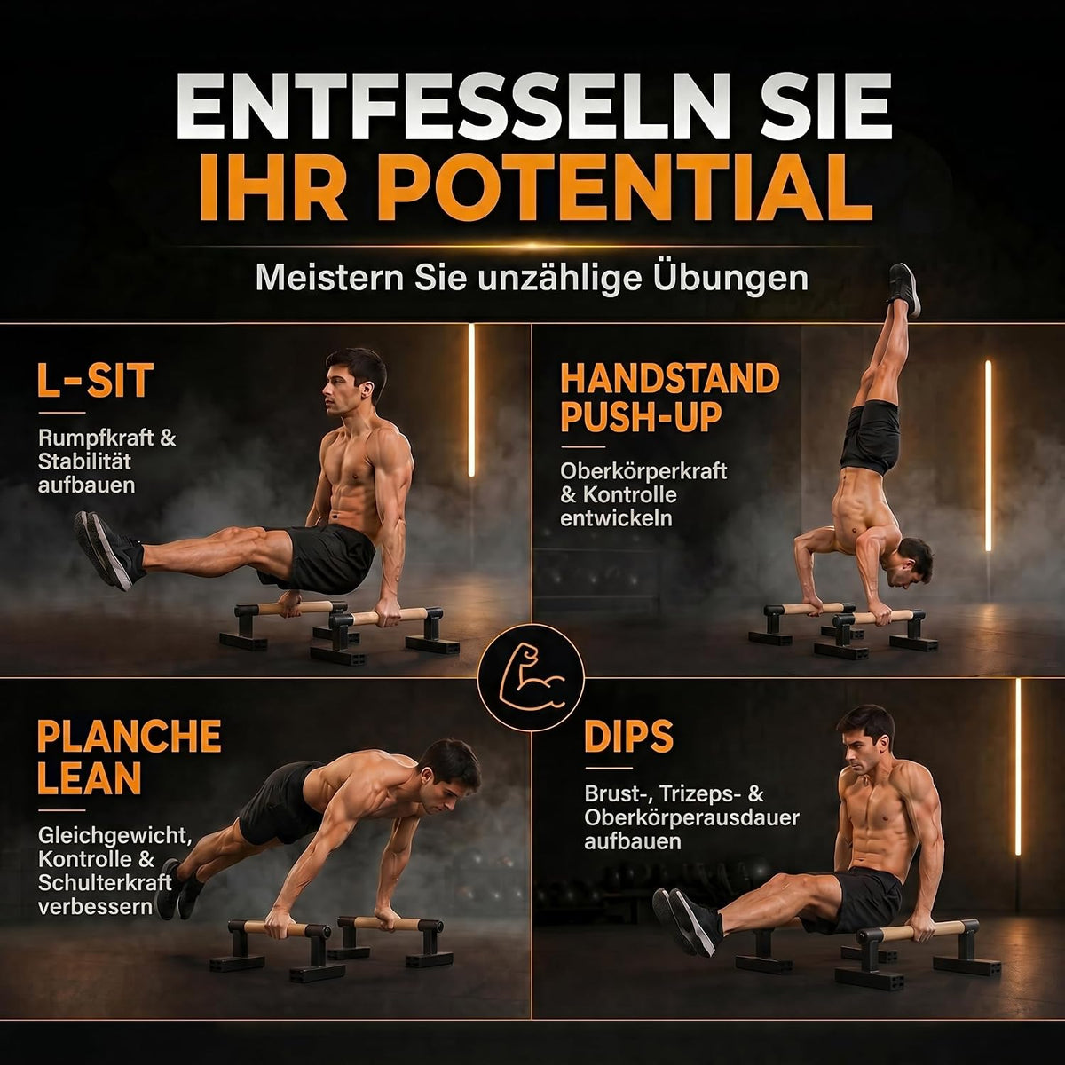 Parallettes Holz-Liegestützgriffe Elite – Bild 4 #Variante_Elite